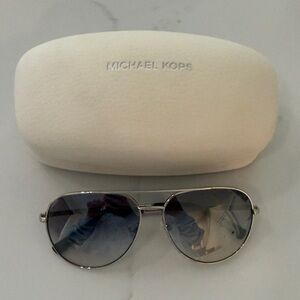 Michael Kors Gray Aviator Sunglasses